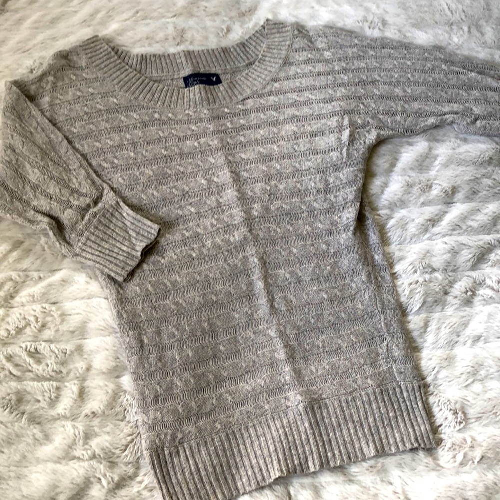 2/$25! ⭐️ American Eagle Outfitters cableknit OTS boatneck sweater